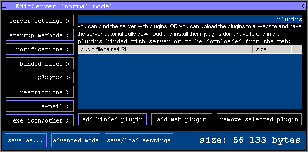 SubSeven 2.2 - Plugins