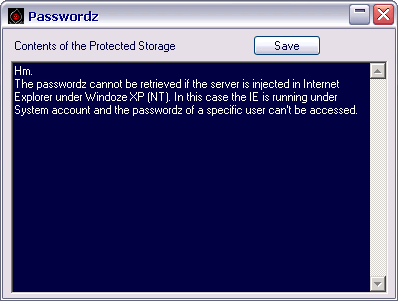 Beast 2.01: Client - Passwords