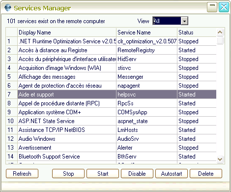 Beast 2.07: Features - Service Manager