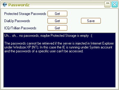 Beast 2.07: Features - Passwords
