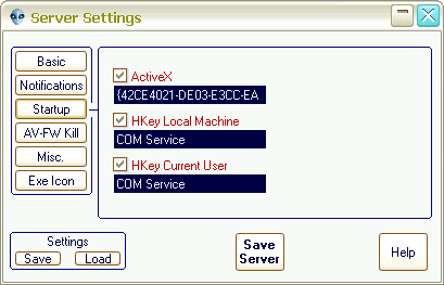 Beast 2.07: Edit Server - Startup