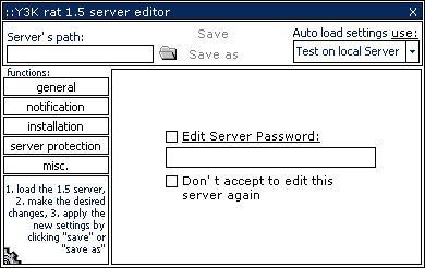 Y3K 1.5 Edit Server - Server Protection