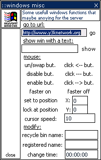Y3K RAT 1.5: Features Part 1 - Windows Misc